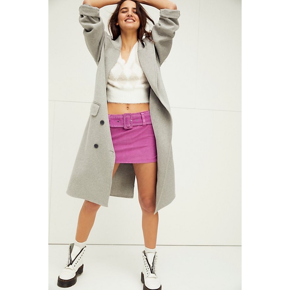 Free People On the Go-go Cord Mini Skirt - Picture 2 of 4